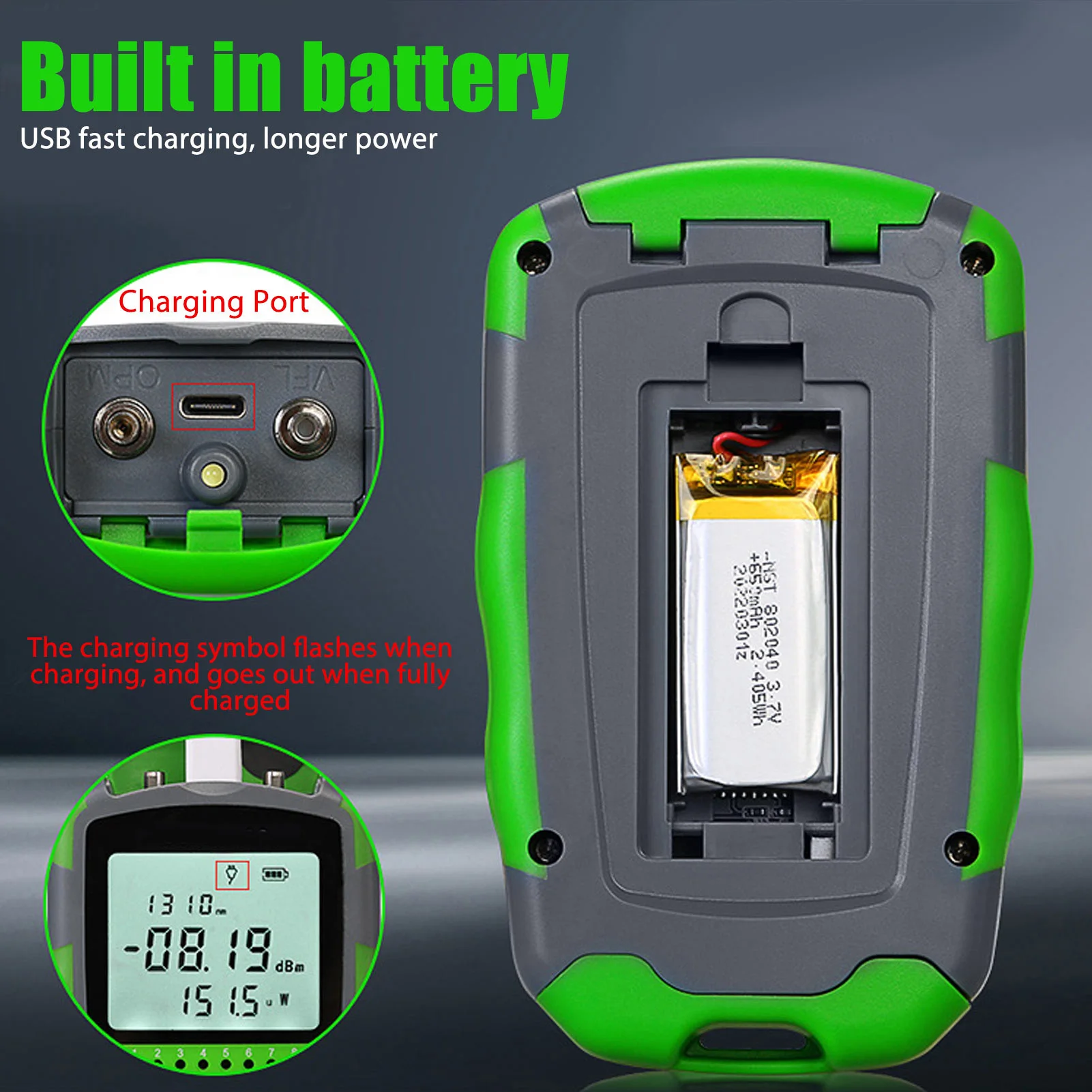 Power Supply Tester - Probador de potencia de Cable óptico