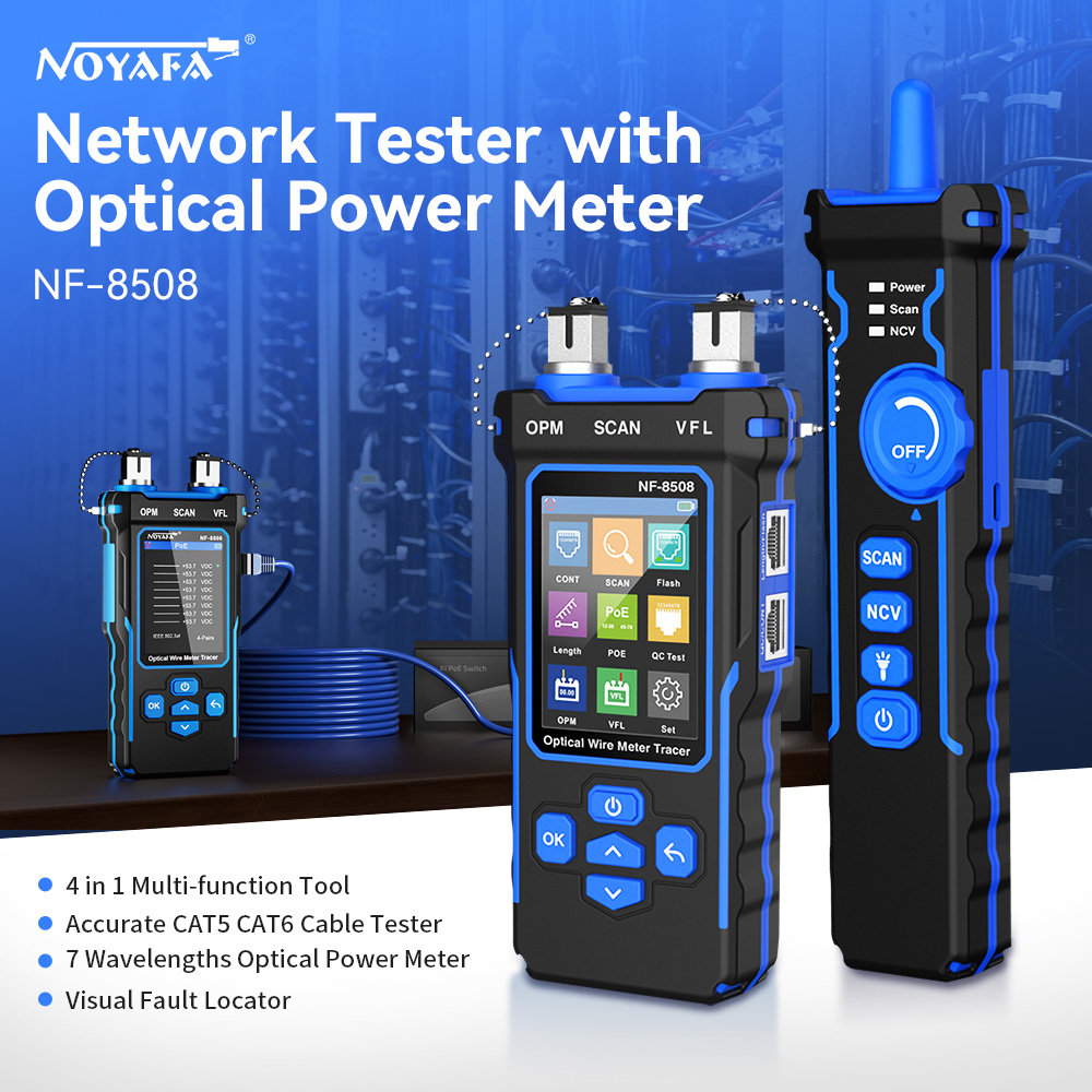 Power Supply Tester - NOYAFA NF-8508 rastreador de Cable LAN