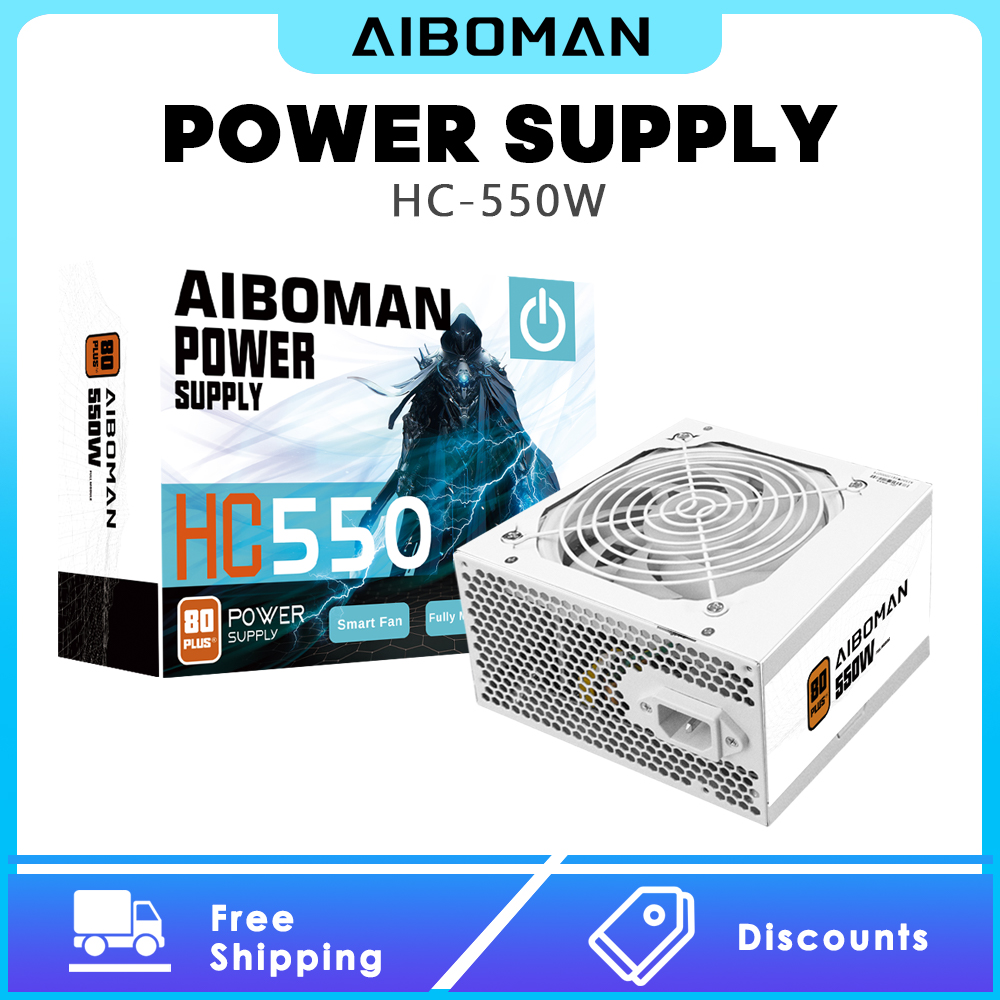 Power Supply 650W - Fuente de Alimentación AIBOMAN de 550W