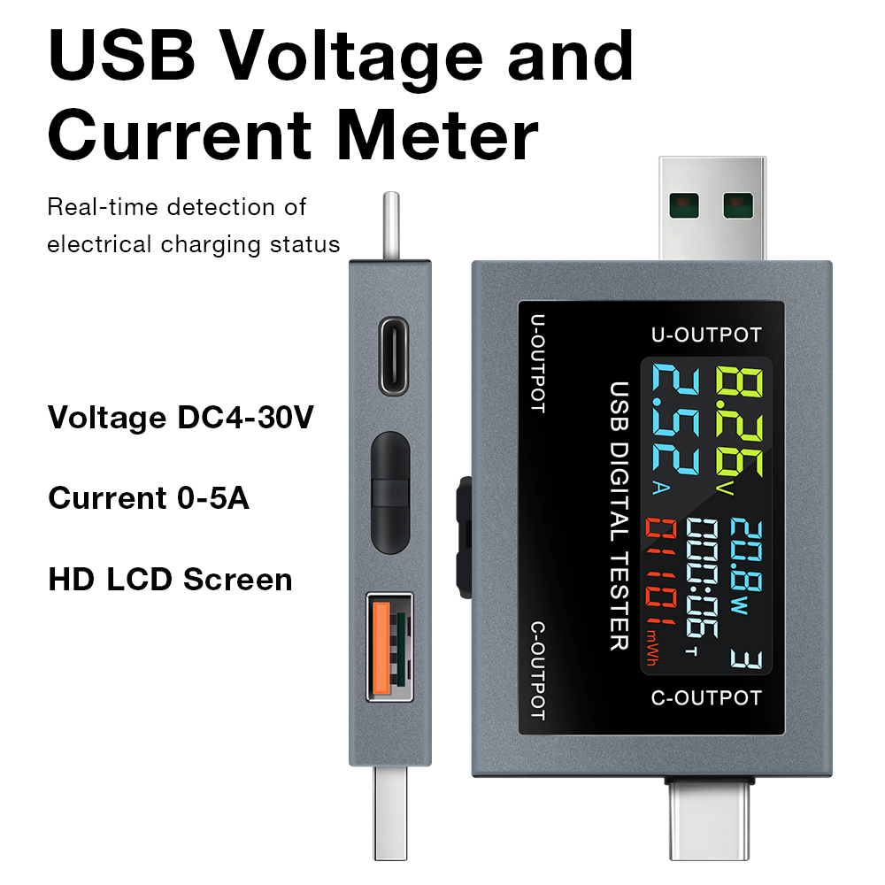 Probador de Carga USB Tipo-C,  - Power Supply Tester reseña y precio