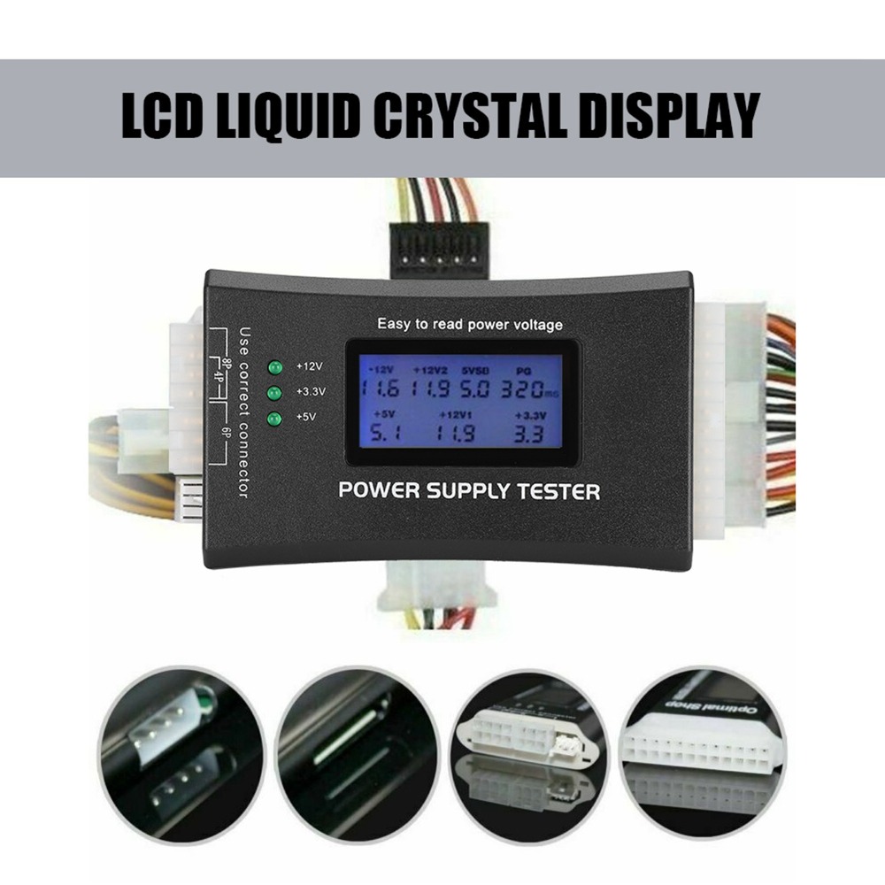 Probador de fuente de alimenta - Power Supply Tester reseña y precio