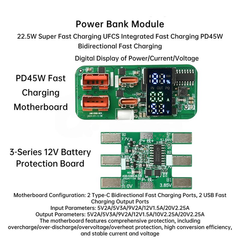 Módulo de carga ABKN-DIY PD45W - Modular Power Supply reseña y precio