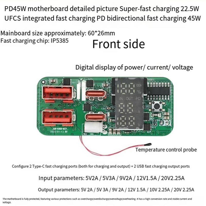 Módulo de carga ABKN-DIY PD45W - Modular Power Supply reseña y precio