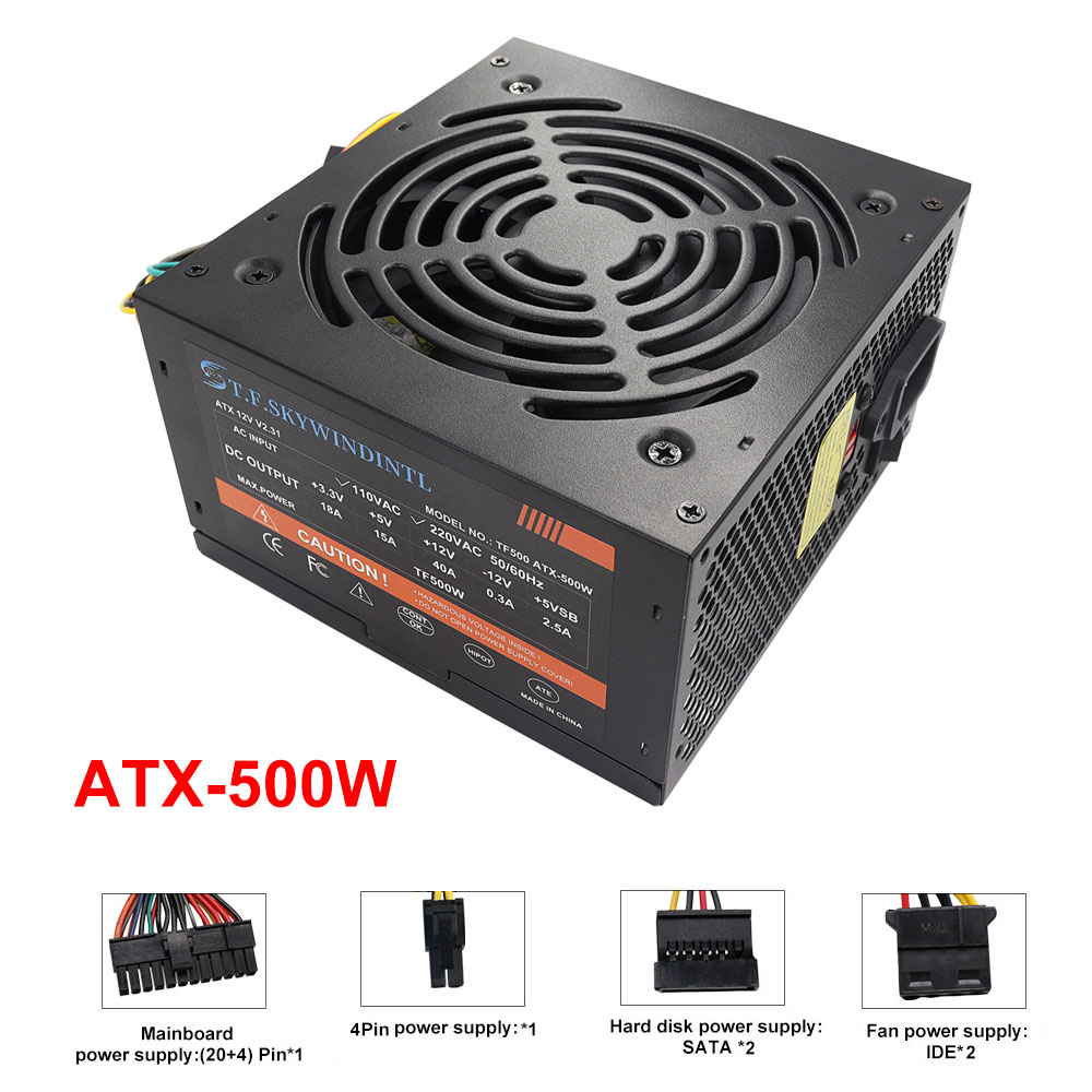 Fuente de alimentación PSU ATX - Power Supply 650W reseña y precio
