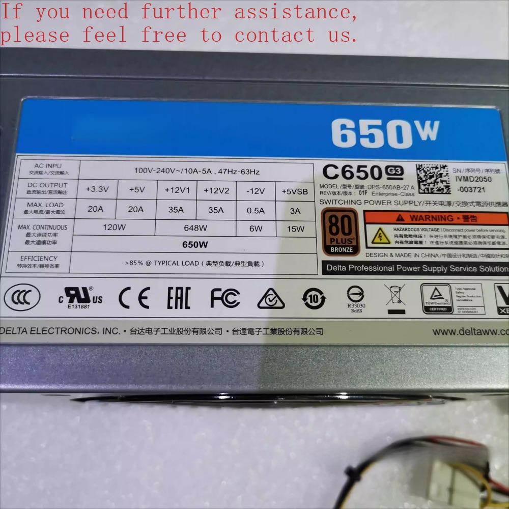 Para Antiac 850W módulo comple - Power Supply 650W reseña y precio