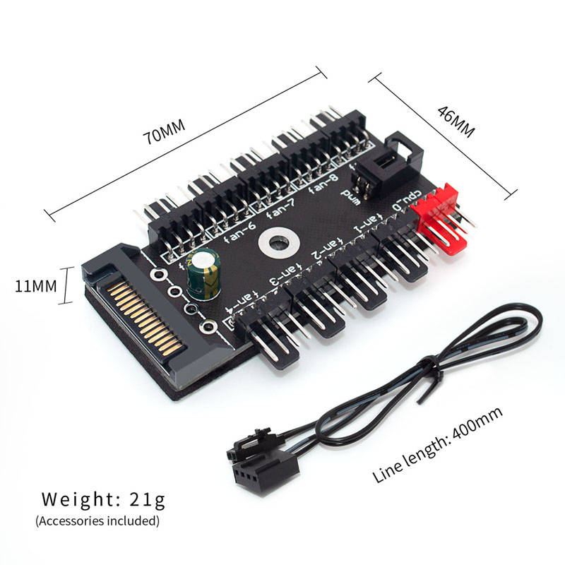 Hub Divisor de Ventiladores PW - Pc Power Supply reseña y precio
