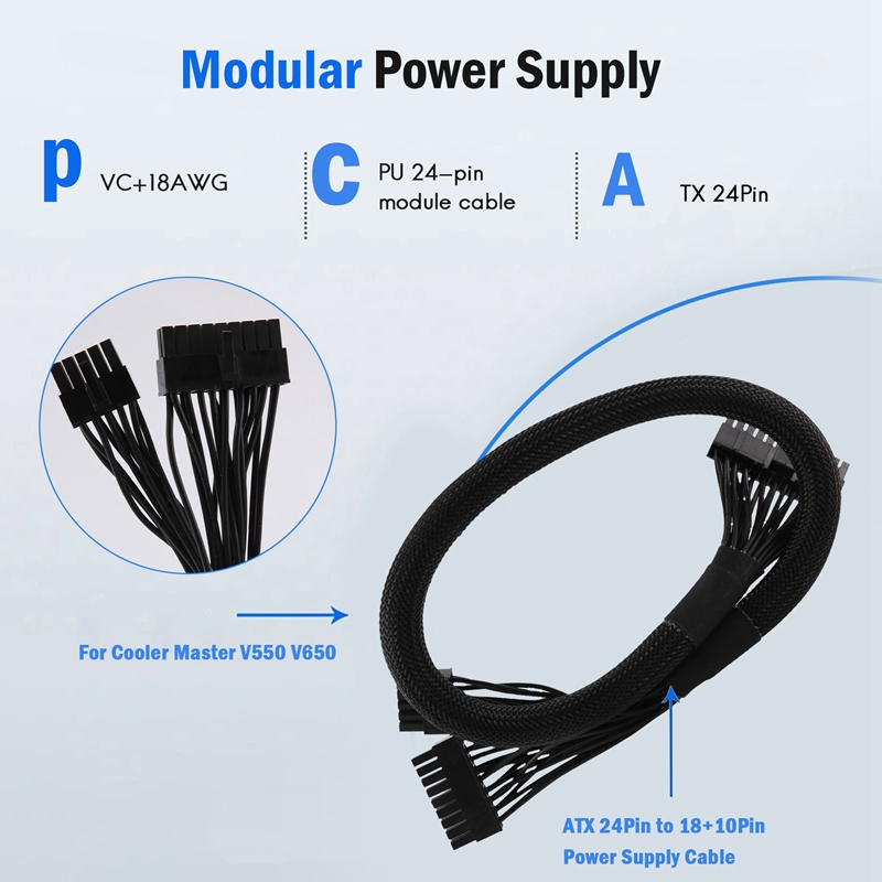 Cable de alimentación modular  - Power Supply reseña y precio