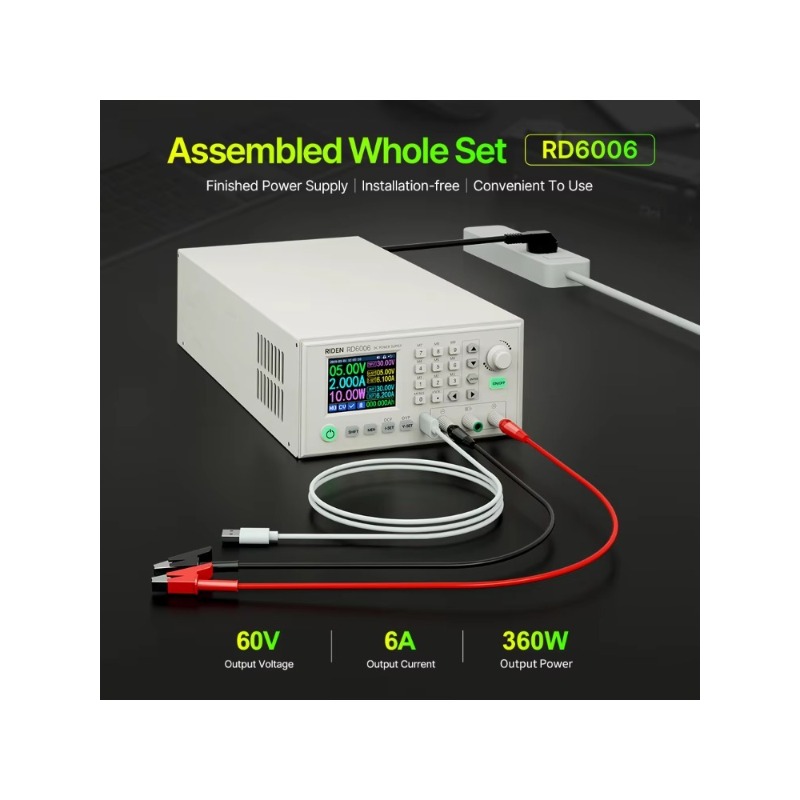RD RD6006 conjunto ensamblado  - Ac Power Supply reseña y precio